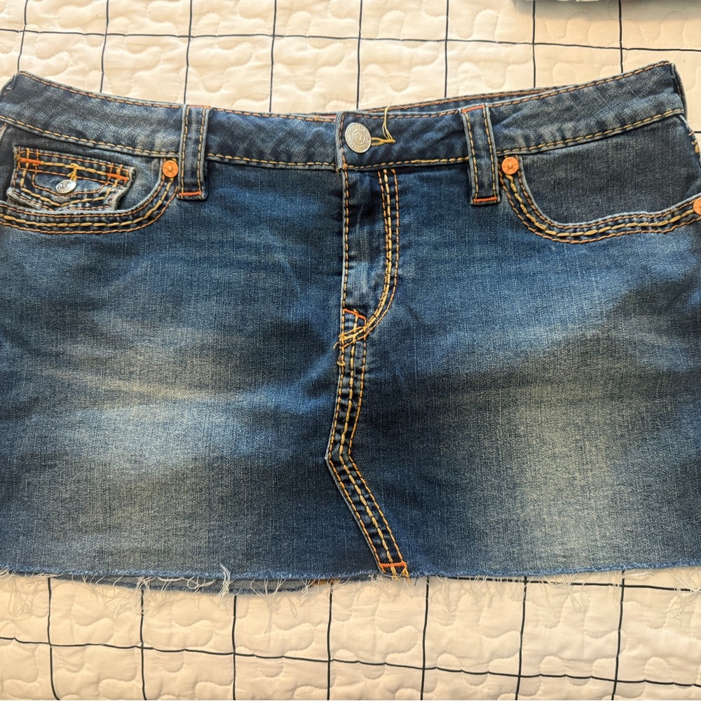 True Religion Denim Mini Skirt